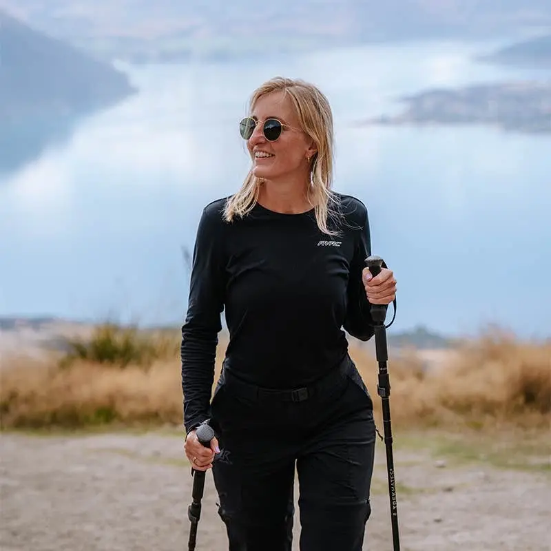 Mission långärmad T-shirt för kvinnor, svart