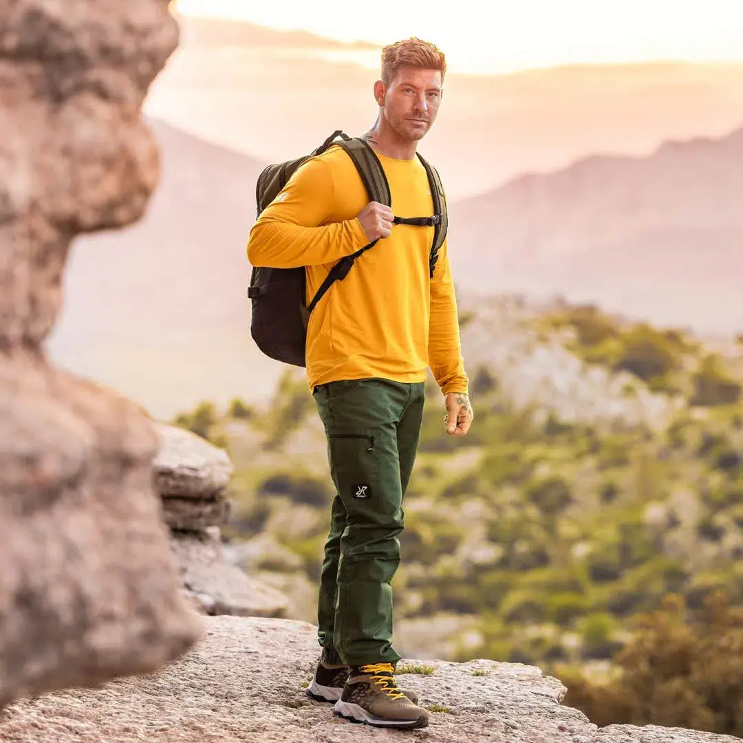 Mission långärmad T-shirt för män Harvest Gold