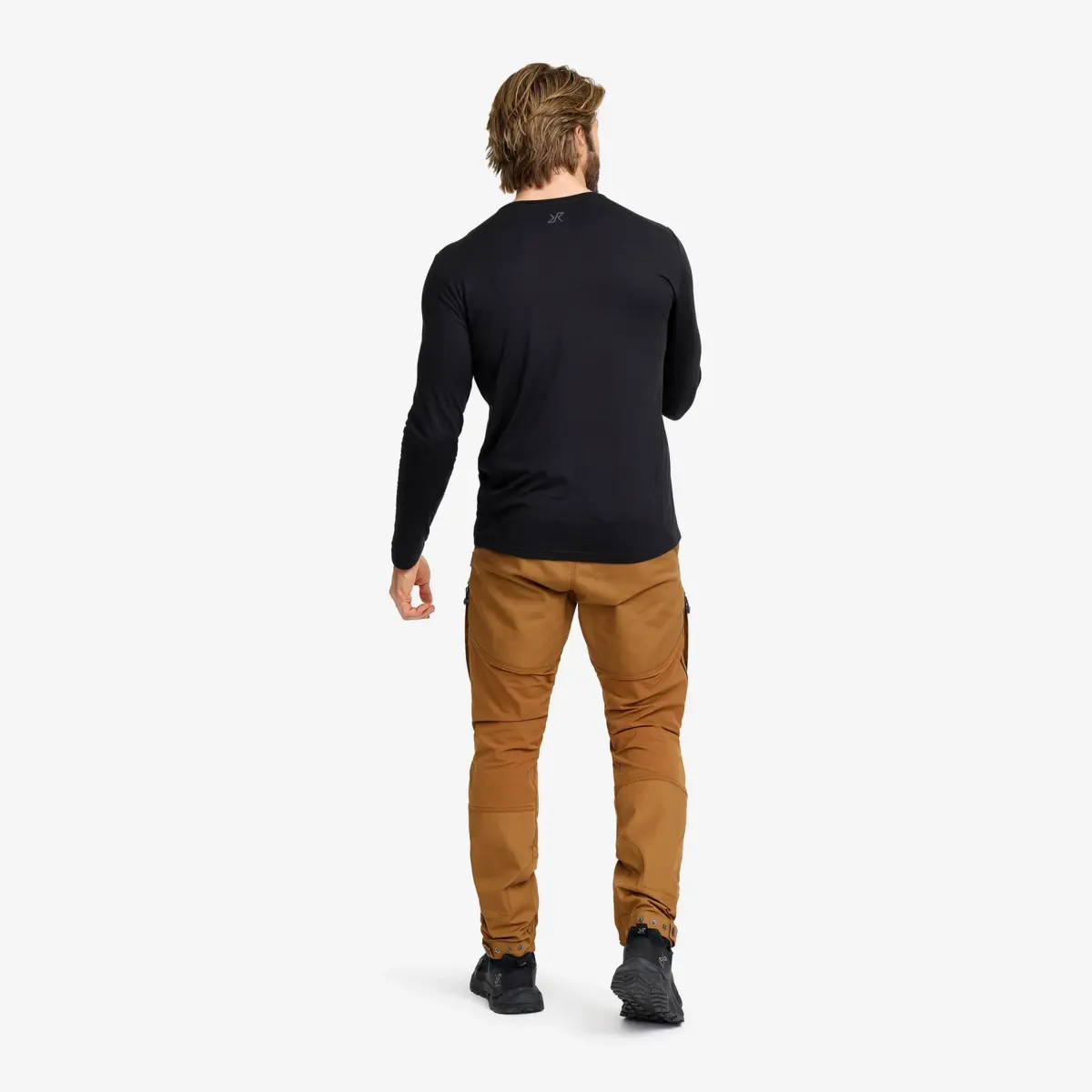 Mission Logo långärmad T-shirt för män, svart Mission Logo långärmad T-shirt för män, svart