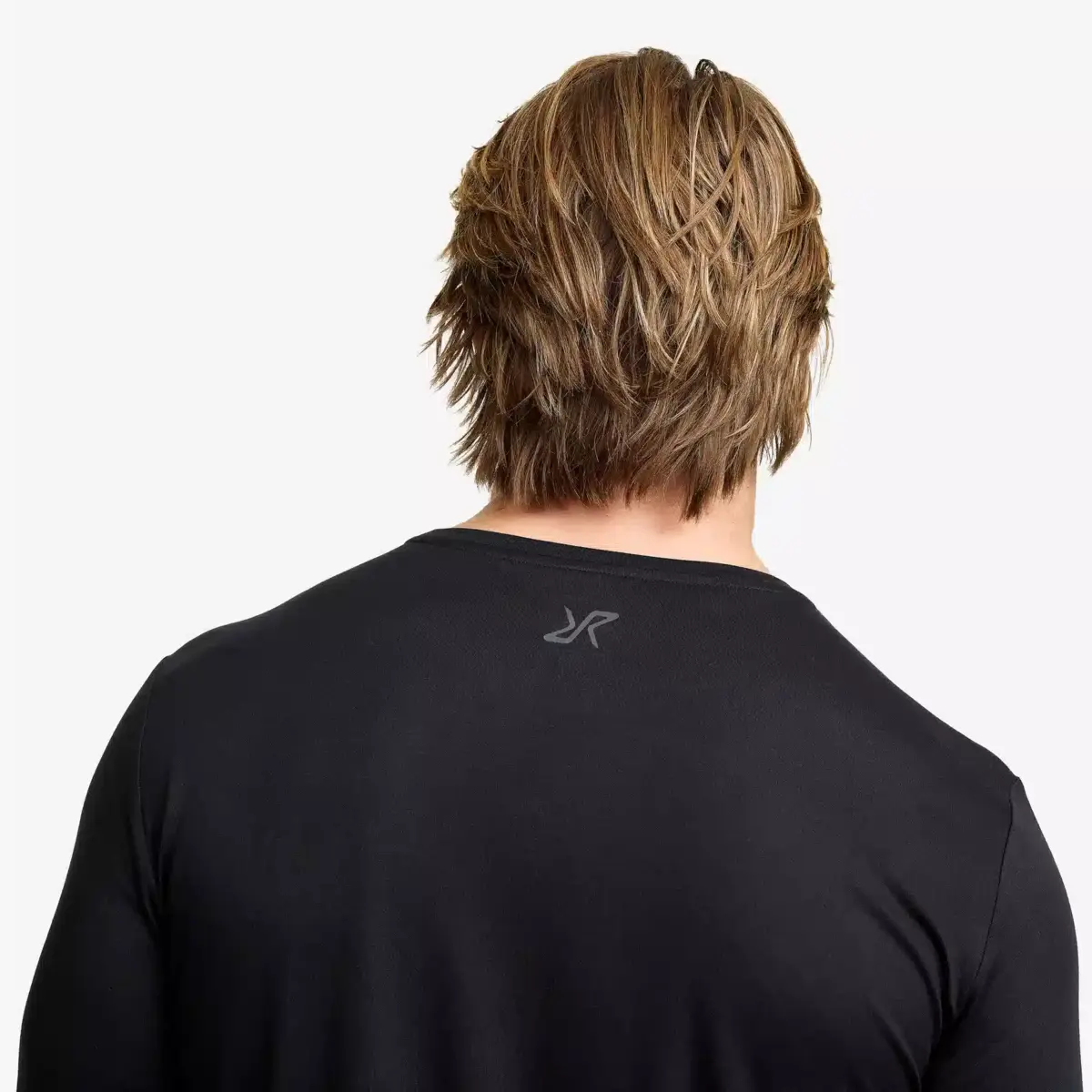 Mission Logo långärmad T-shirt för män, svart Mission Logo långärmad T-shirt för män, svart