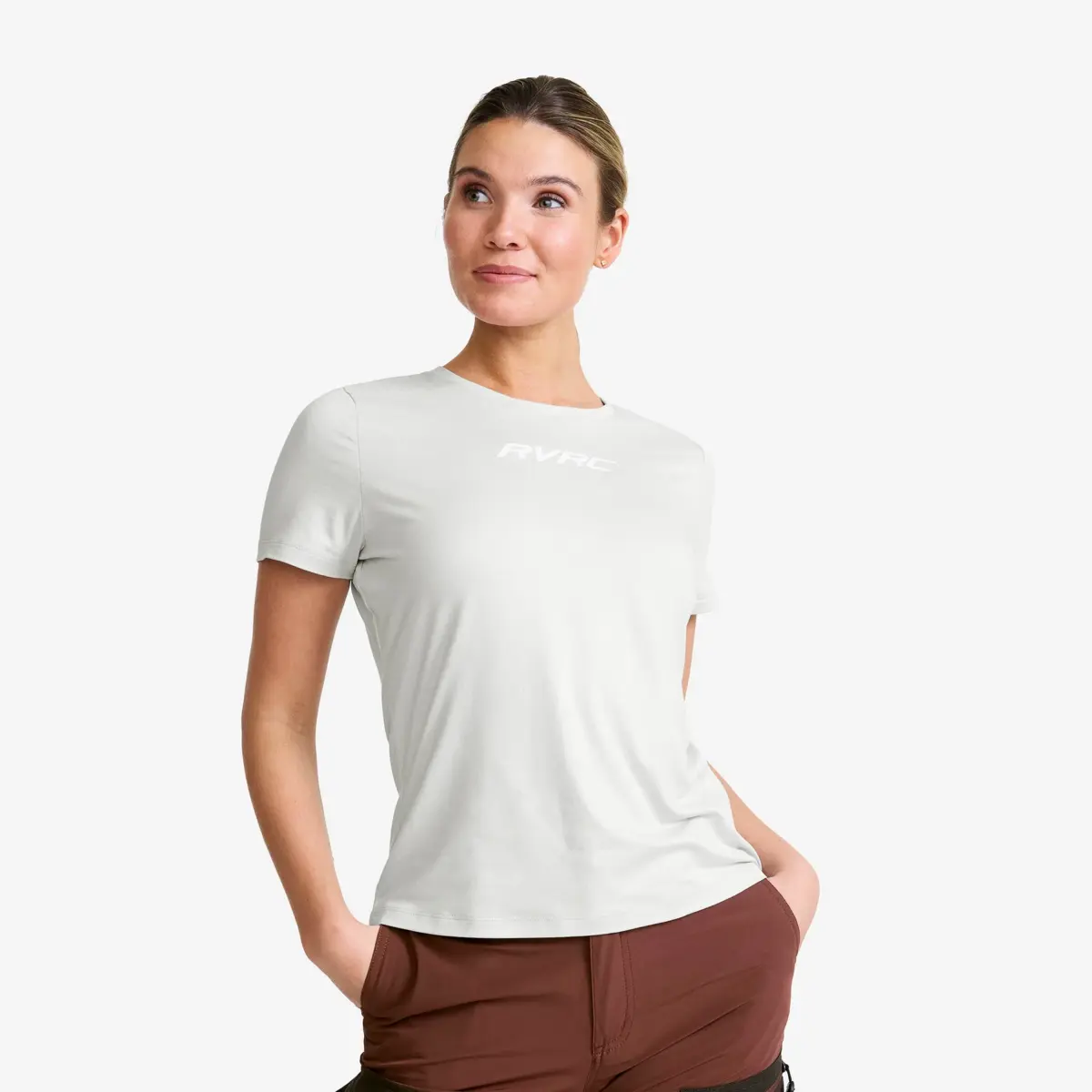 Mission Logo T-shirt Women Vapor Blue/White Mission Logo T-shirt Women Vapor Blue/White