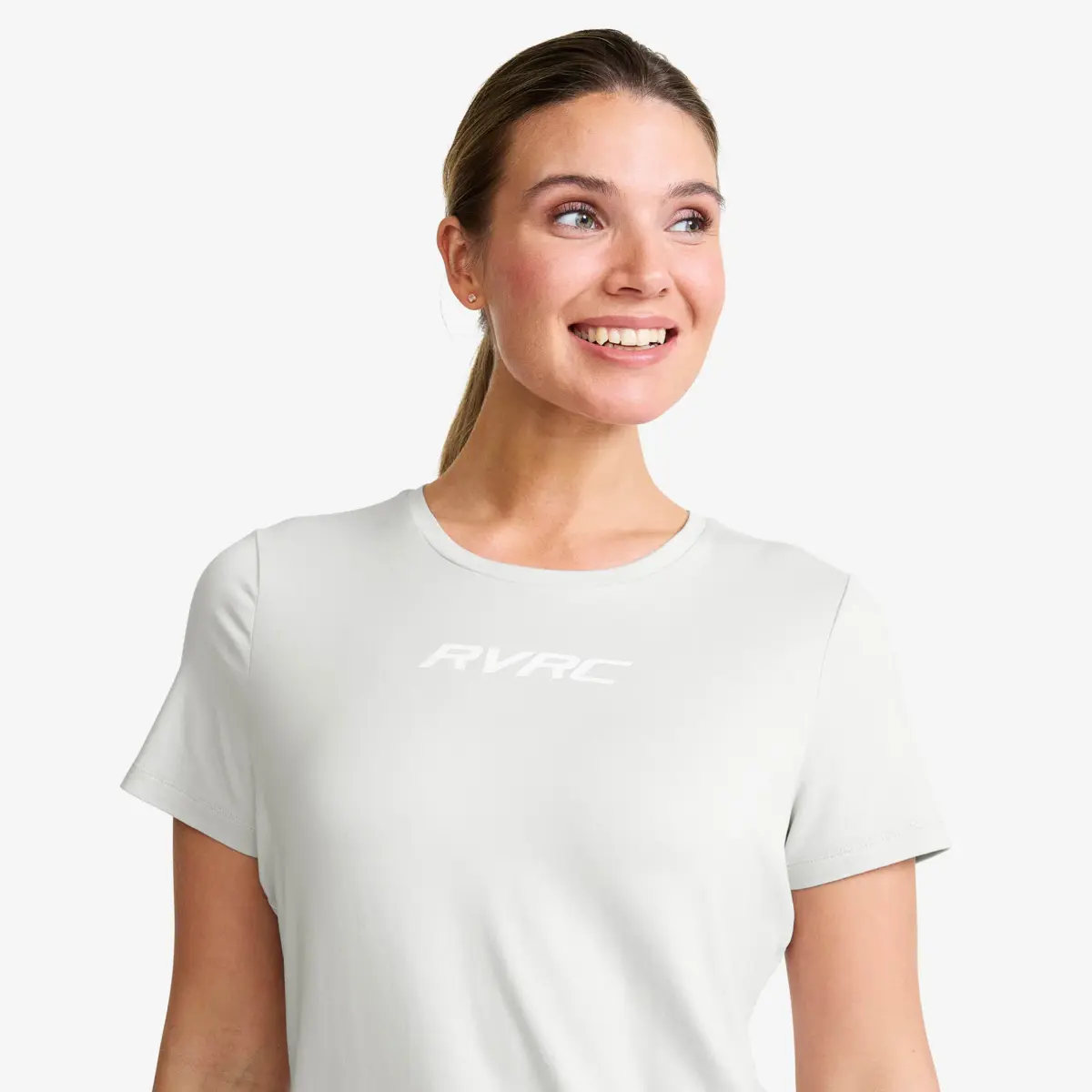 Mission Logo T-shirt Women Vapor Blue/White Mission Logo T-shirt Women Vapor Blue/White