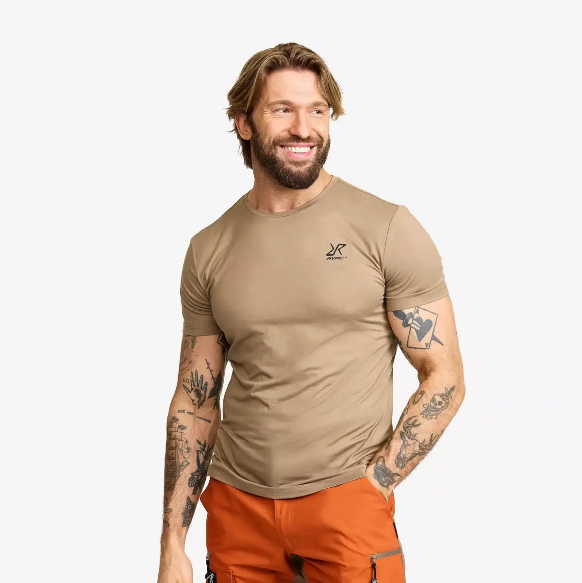 Mission Slim Fit T-shirt för män, brindle