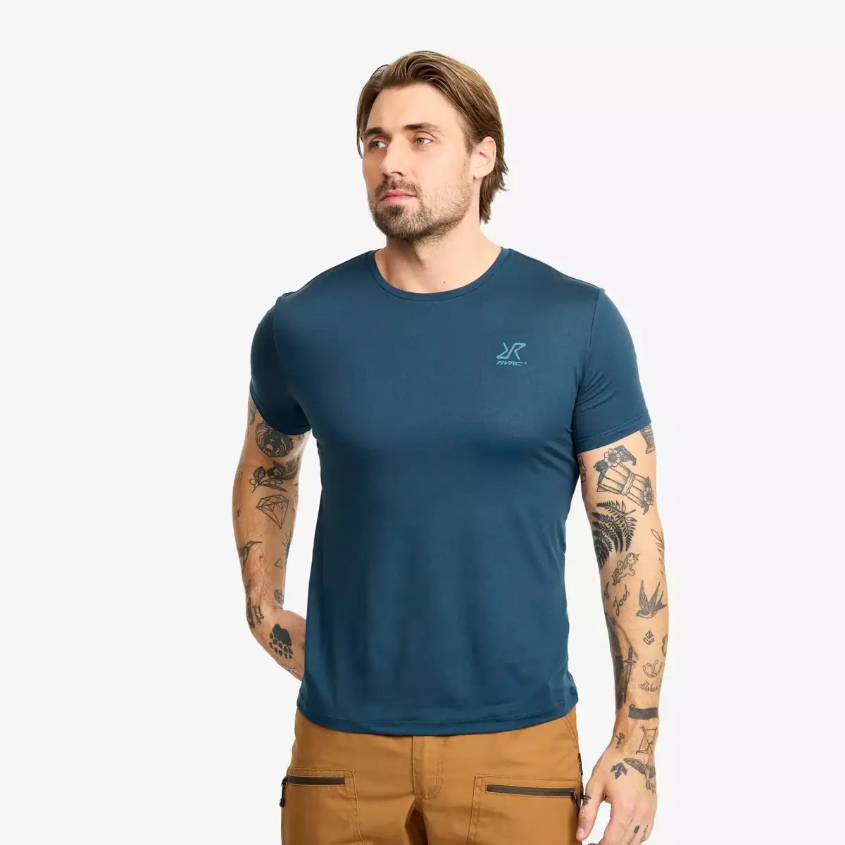 Mission Slim Fit T-shirt för män Moonlit Ocean
