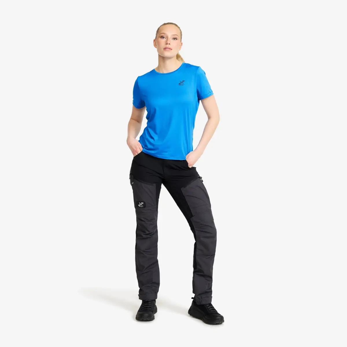 Mission T-shirt för kvinnor, fransblå