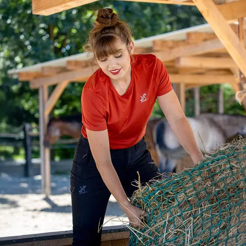 Mission T-shirt Women Aurora Red