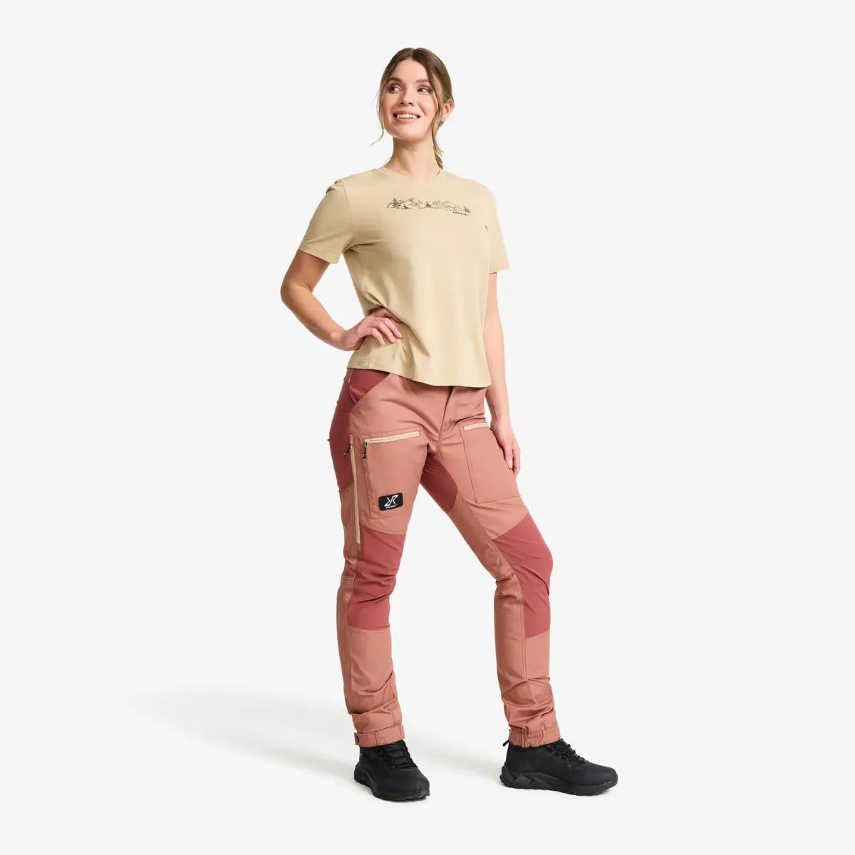 Nordwand Pro Pants Women Pink Wood/Apple Butter