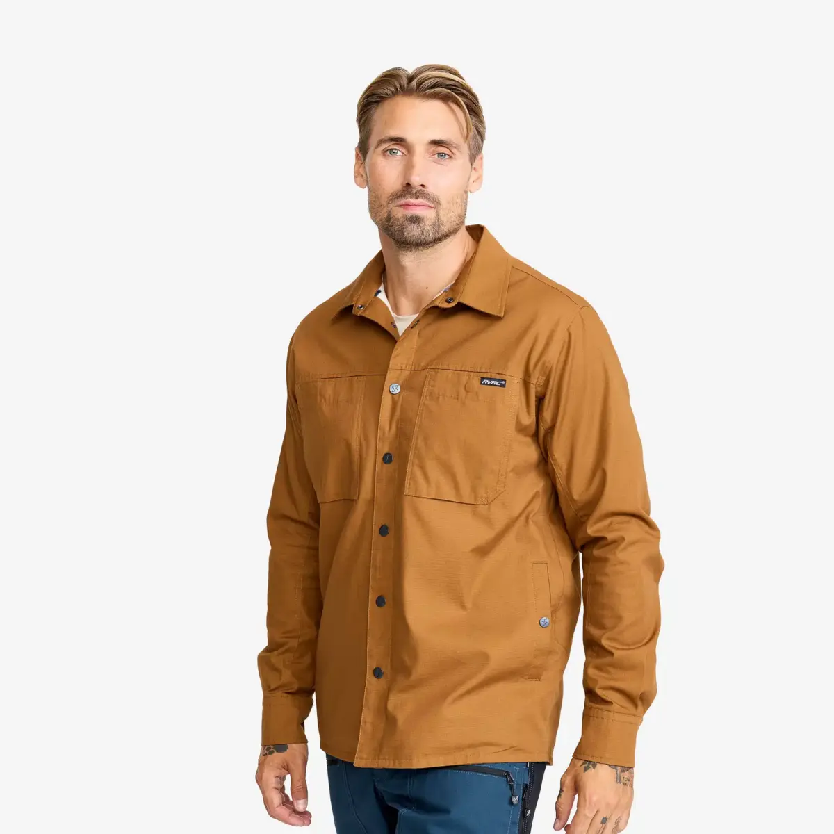 Outback Fleece Lined Overshirt Men Rubber