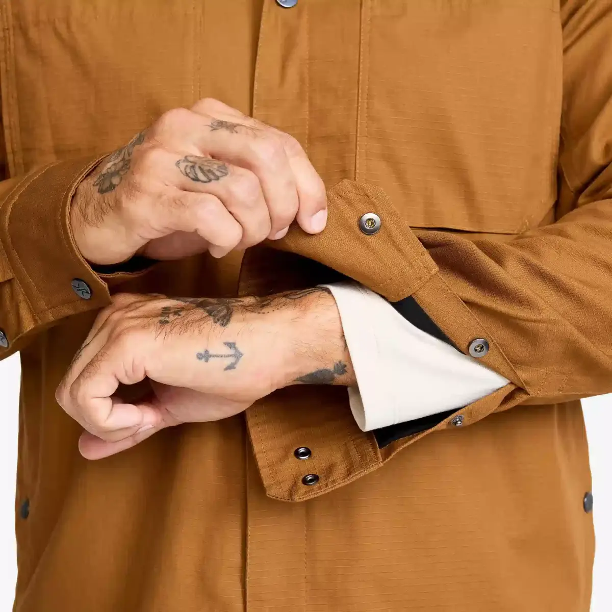 Outback Fleece Lined Overshirt Men Rubber Outback Fleece Lined Overshirt Men Rubber