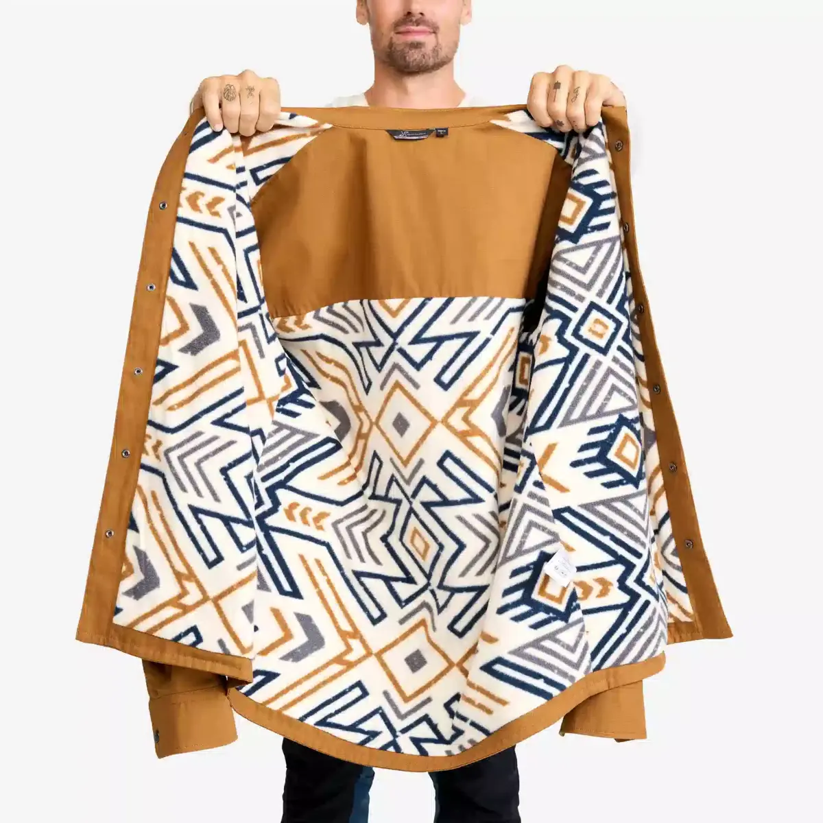 Outback Fleece Lined Overshirt Men Rubber Outback Fleece Lined Overshirt Men Rubber