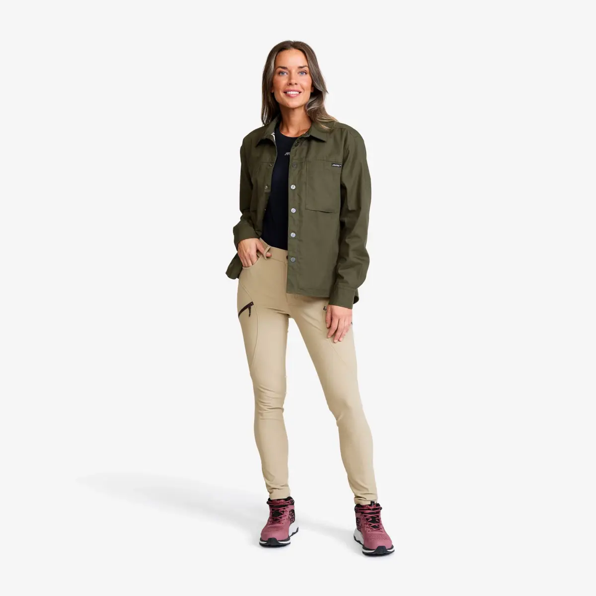 Outback Fleece Lined Overshirt Women Deep Depths
