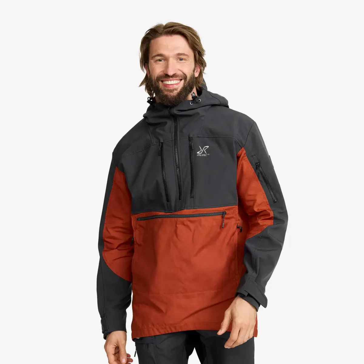 Outdoor Anorak Men Rusty Orange Outdoor Anorak Men Rusty Orange