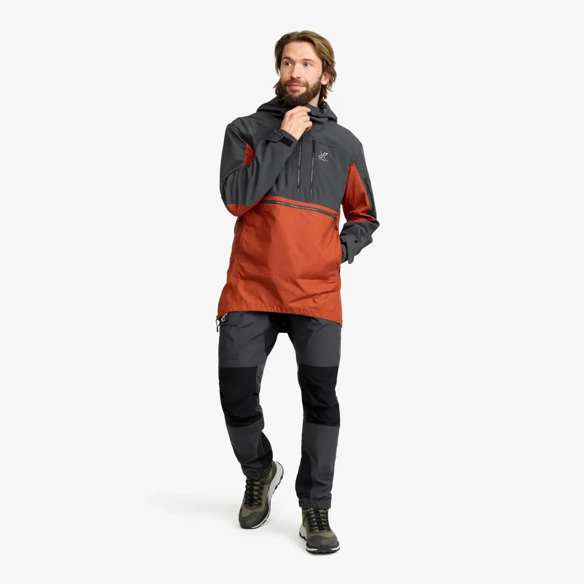Outdoor Anorak Men Rusty Orange Outdoor Anorak Men Rusty Orange