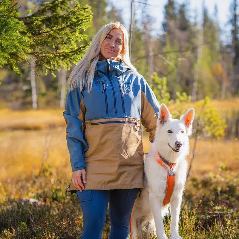 Outdoor Anorak Women Orion Blue/Kelp Beige