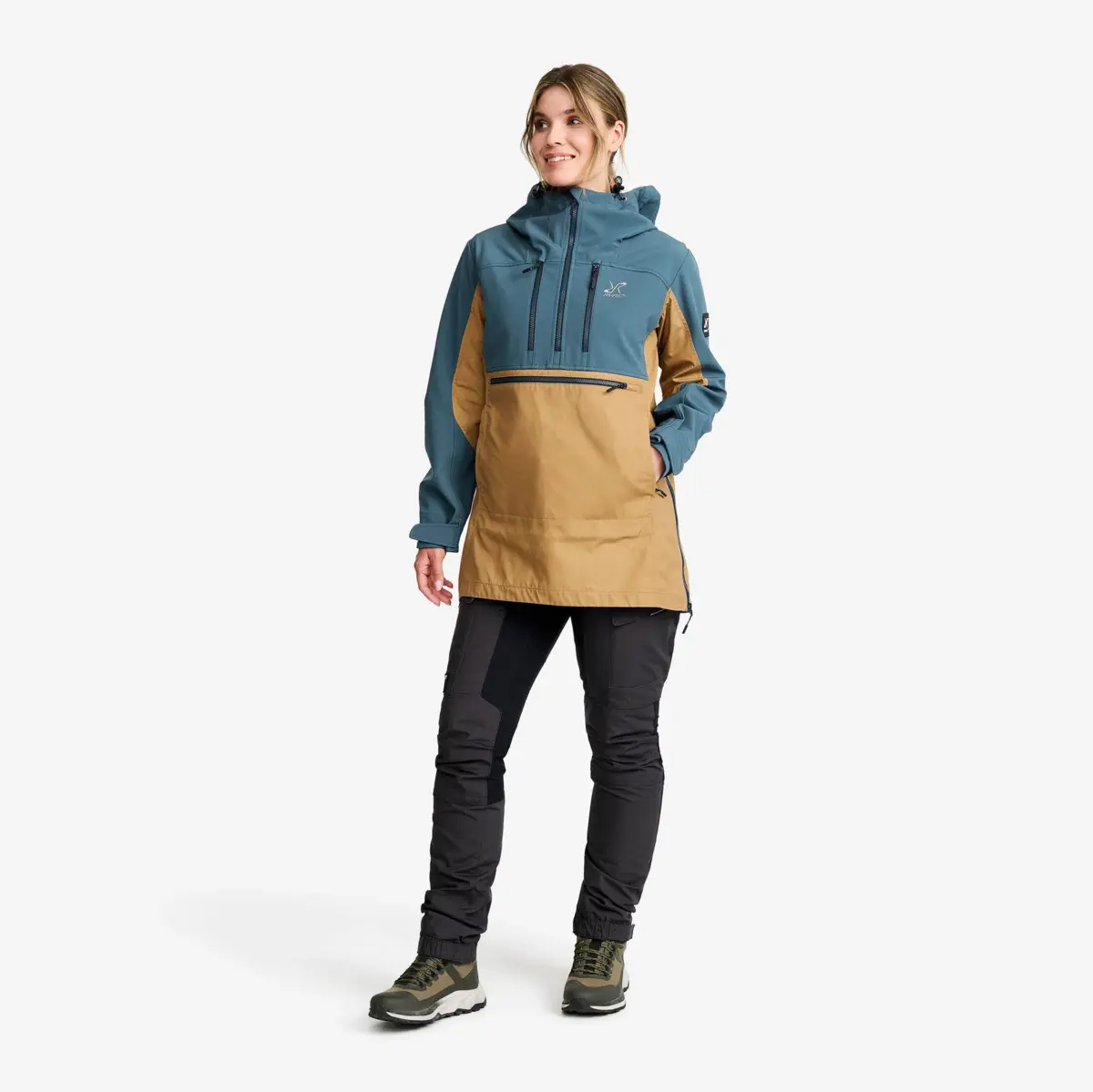 Outdoor Anorak Women Orion Blue/Kelp Beige Outdoor Anorak Women Orion Blue/Kelp Beige