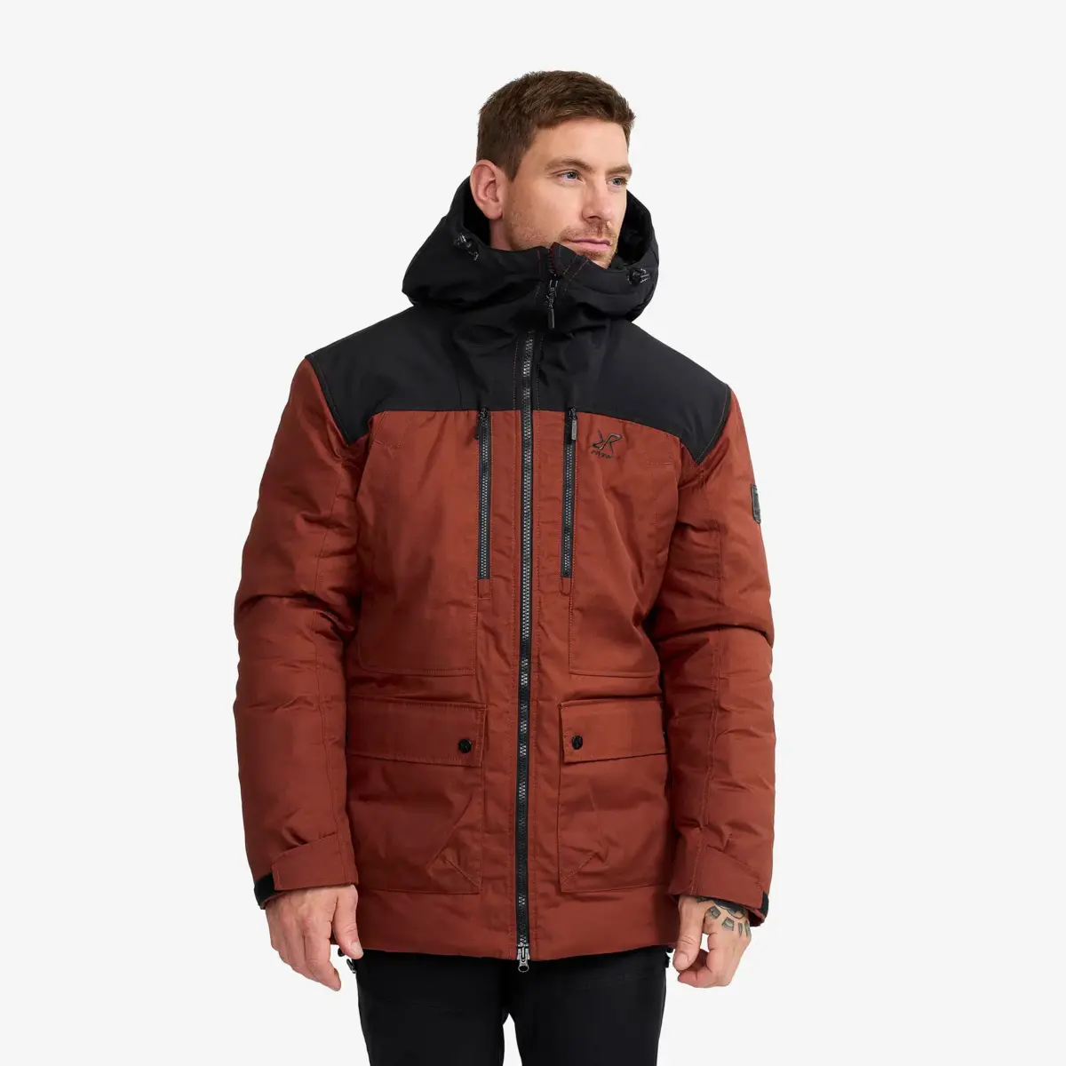 Outdoor Parka för män, rökt paprika