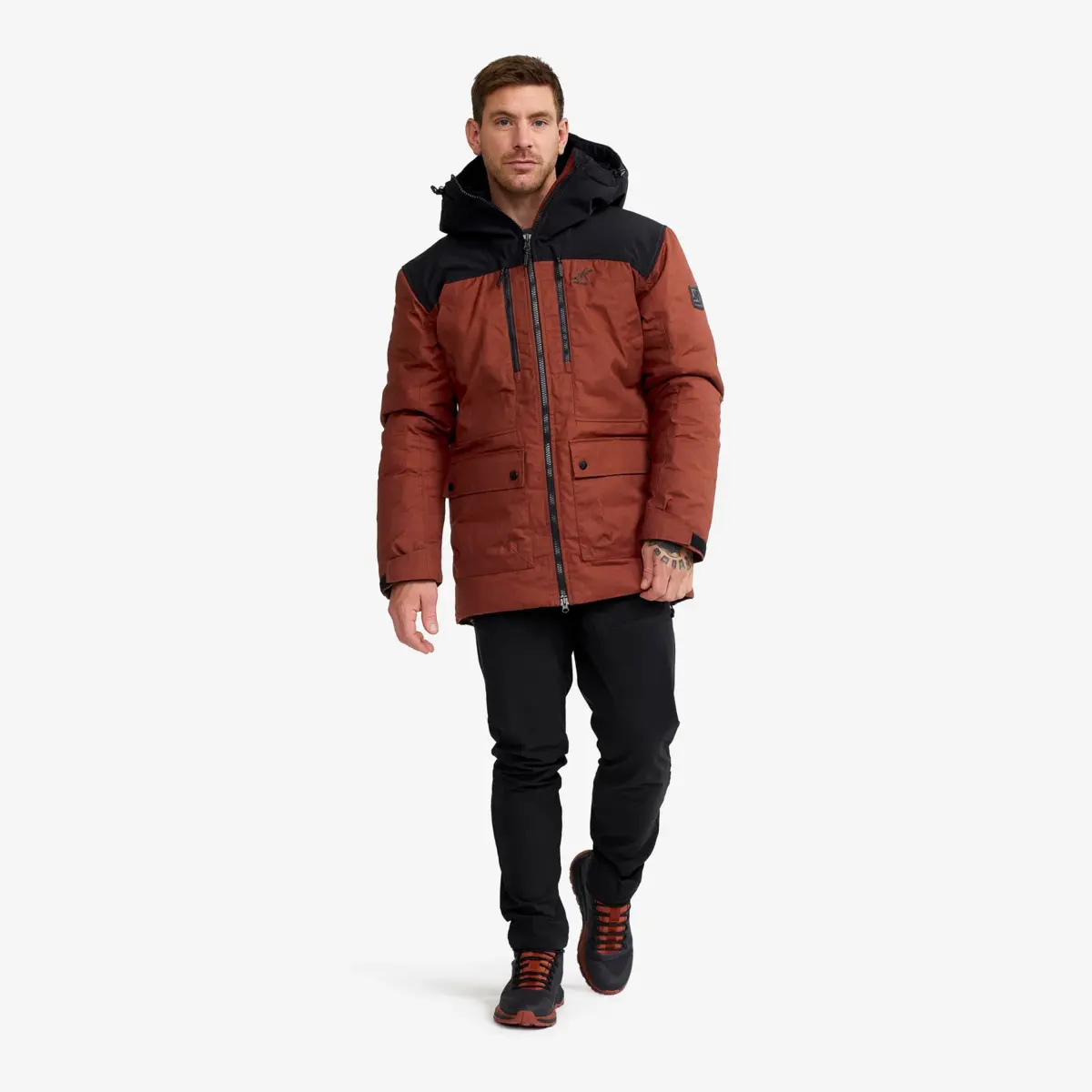 Outdoor Parka för män, rökt paprika