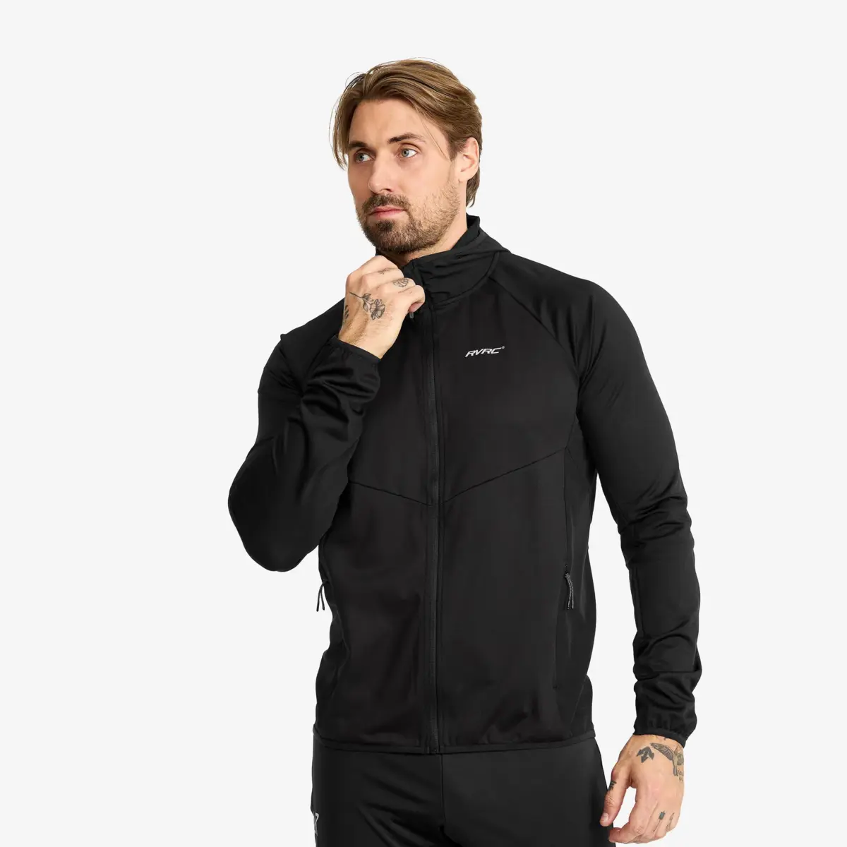 Pace Hooded Wind Jacket Men Black