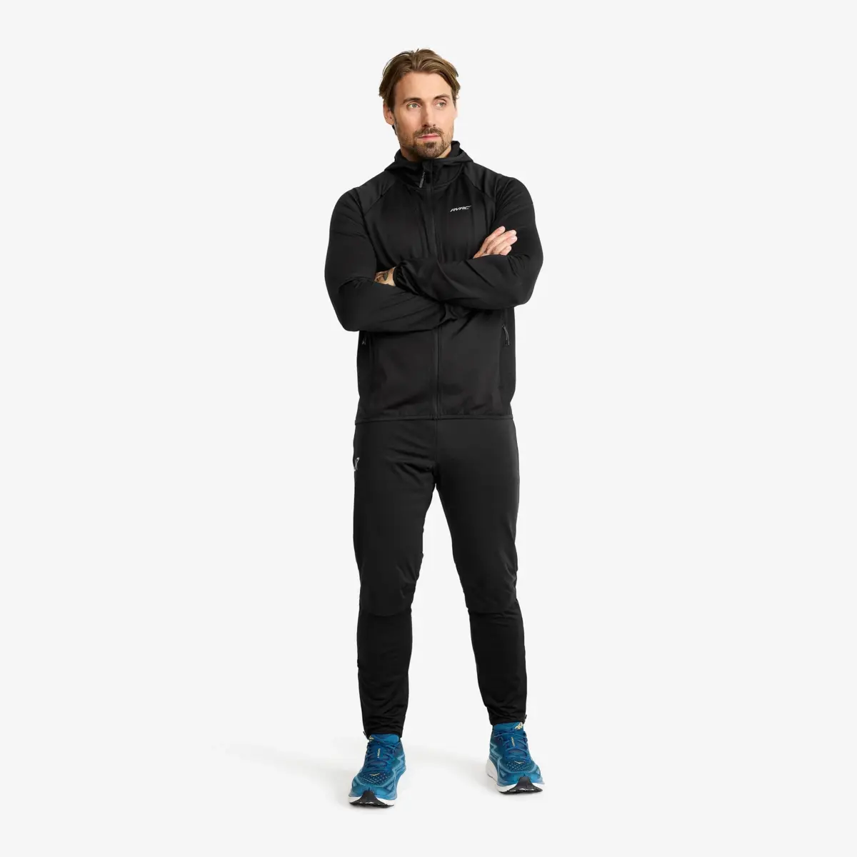 Pace Hooded Wind Jacket Men Black