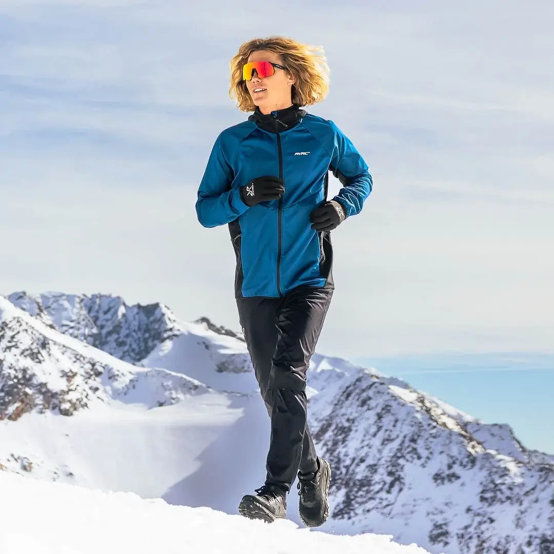 Pace Hooded Wind Jacket Men Blue Opal