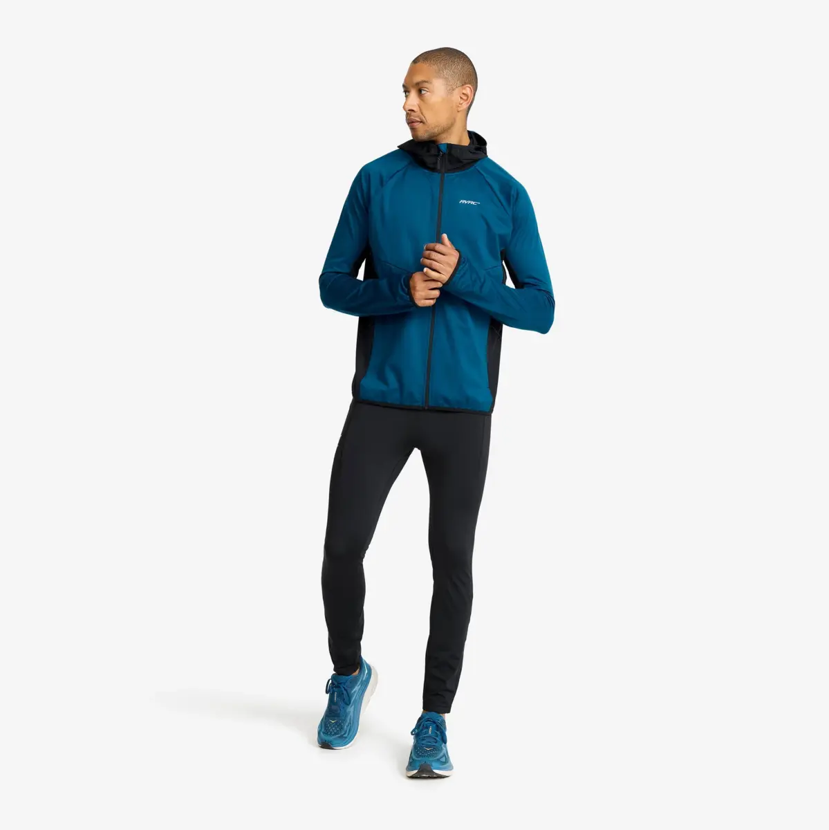 Pace Hooded Wind Jacket Men Blue Opal Pace Hooded Wind Jacket Men Blue Opal