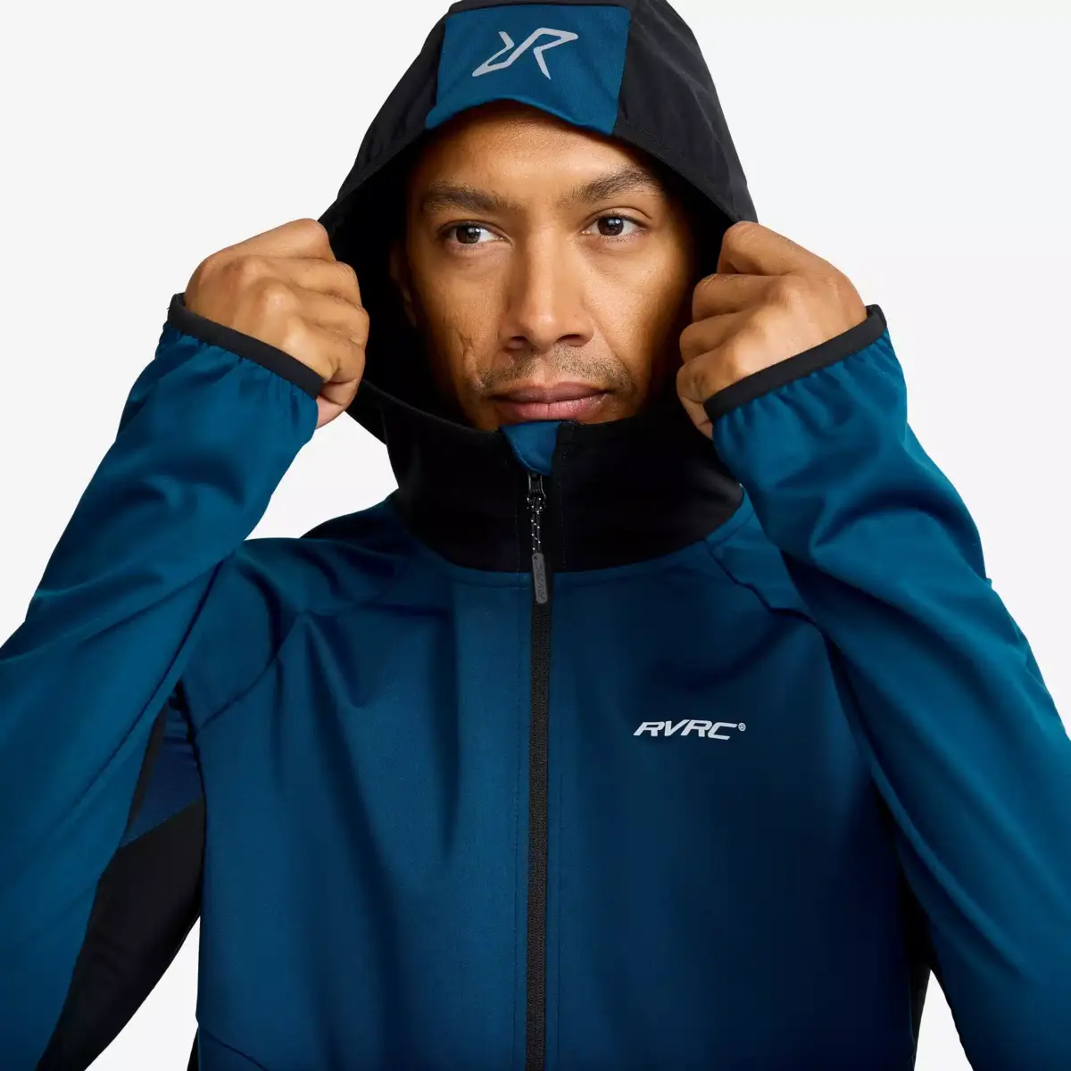 Pace Hooded Wind Jacket Men Blue Opal Pace Hooded Wind Jacket Men Blue Opal