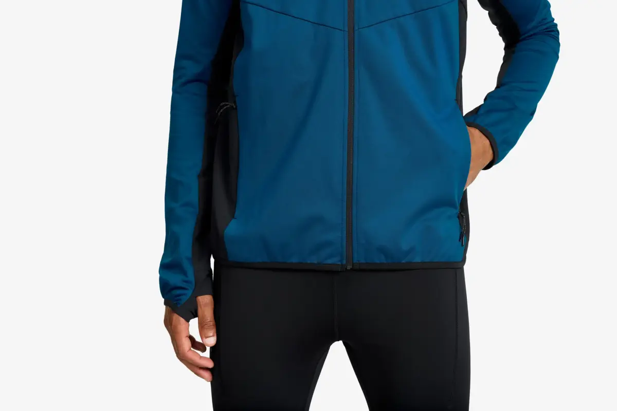 Pace Hooded Wind Jacket Men Blue Opal Pace Hooded Wind Jacket Men Blue Opal