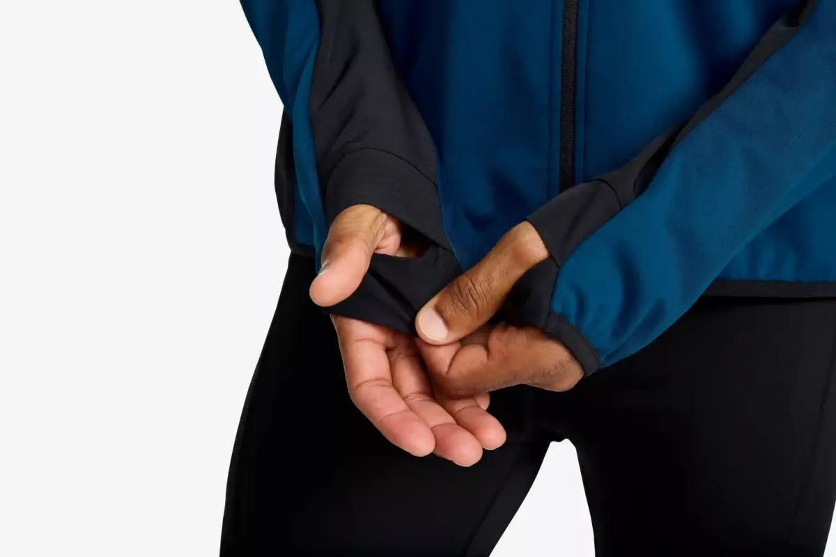 Pace Hooded Wind Jacket Men Blue Opal Pace Hooded Wind Jacket Men Blue Opal