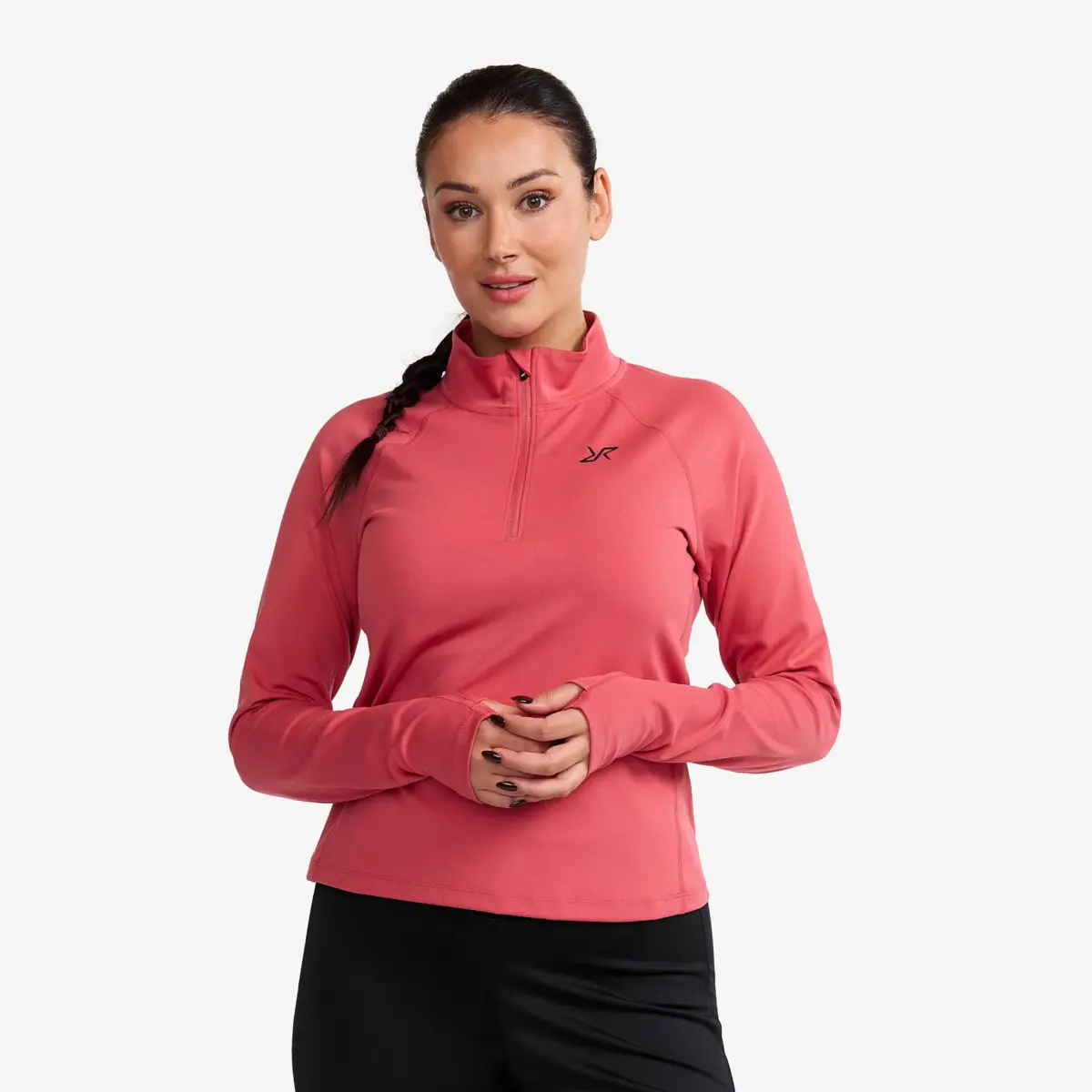 Prep Half-zip Top Women Holly Berry