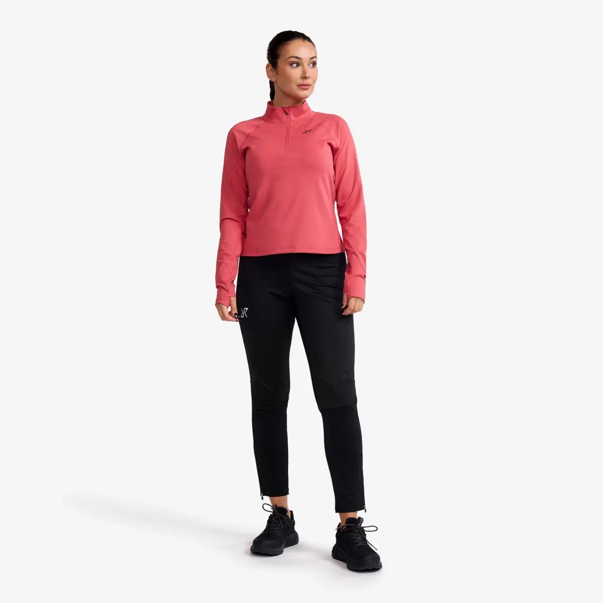 Prep Half-zip Top Women Holly Berry