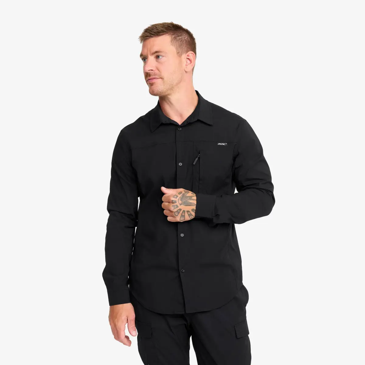 Preparation Stretch Shirt Men Black