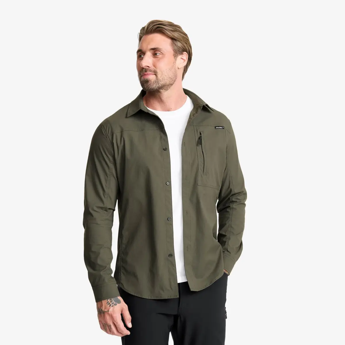 Preparation stretchskjorta för män, Kambaba Green