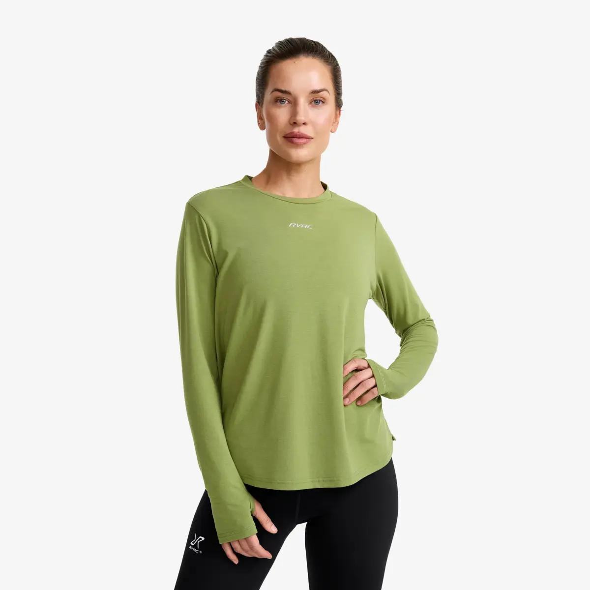 progress active soft lngrmad t shirt dam calliste grn 1 - Progress Active Soft L&aring;ng&auml;rmad T-shirt Dam Calliste Gr&ouml;n