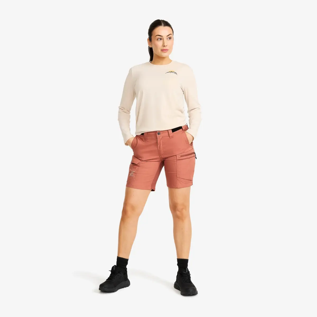 Rambler Lightweight Pro Shorts Women Cedar Wood/Pink Mahogany