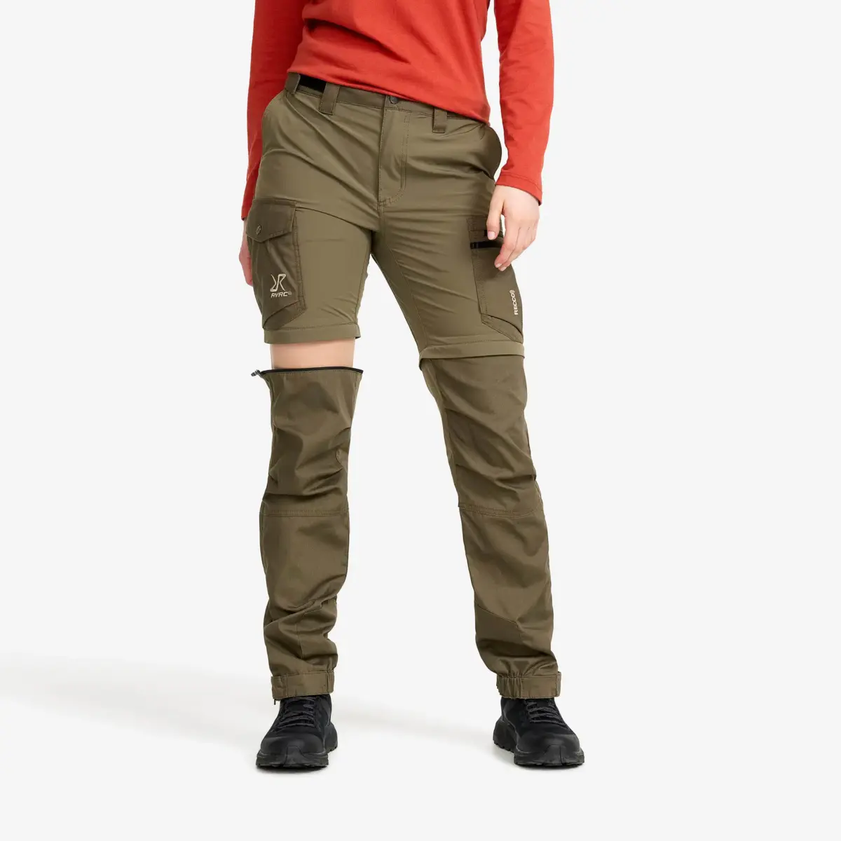 Rambler Lightweight Zip-off Pants Women Light Moss Grey