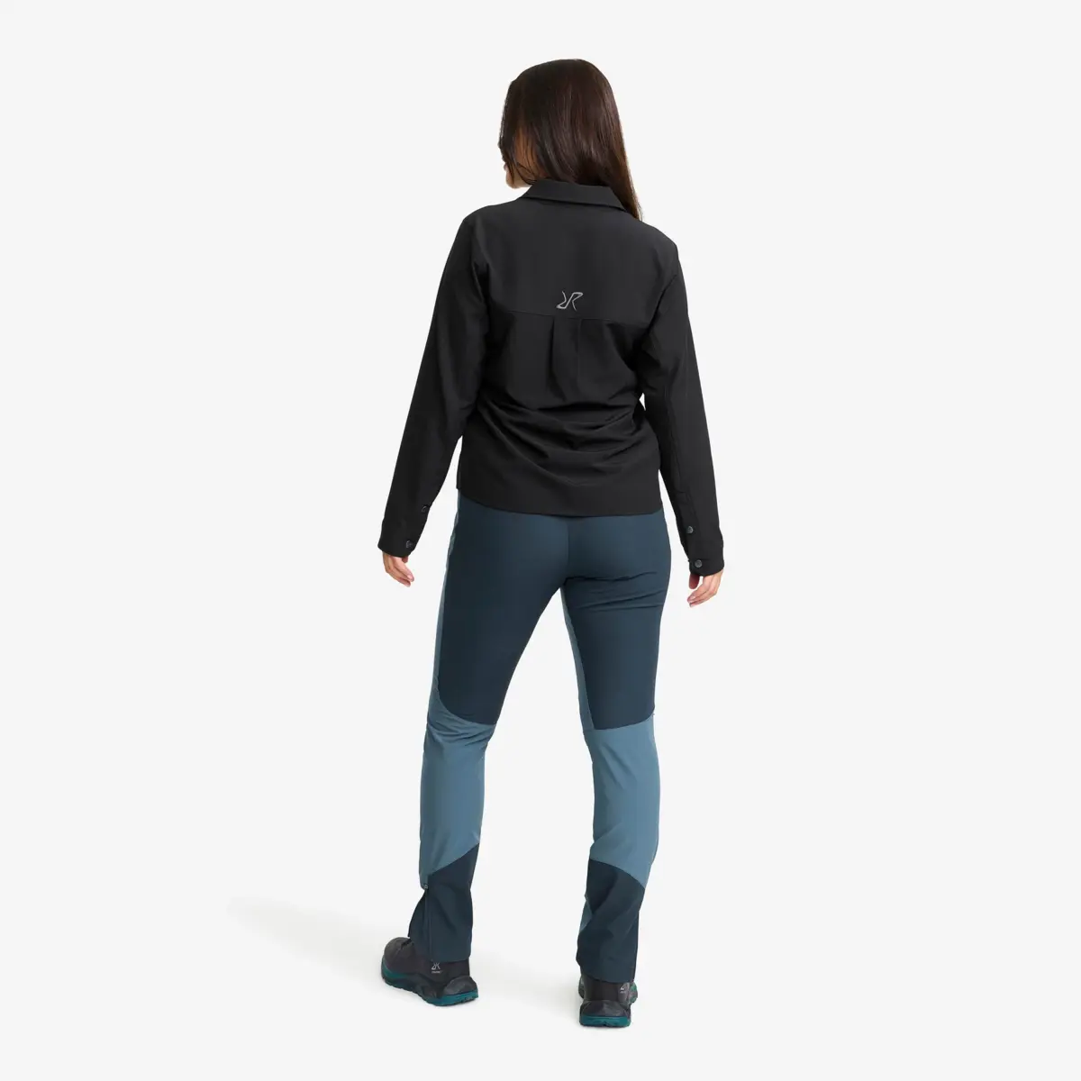 Ridge Half-zip Stretch Shirt Women Black Ridge Half-zip Stretch Shirt Women Black