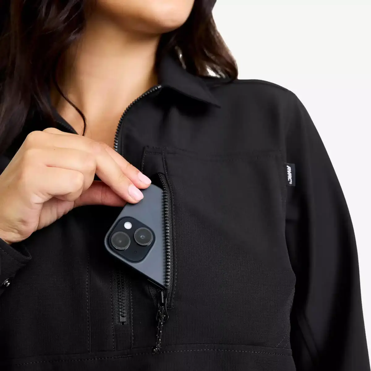 Ridge Half-zip Stretch Shirt Women Black Ridge Half-zip Stretch Shirt Women Black