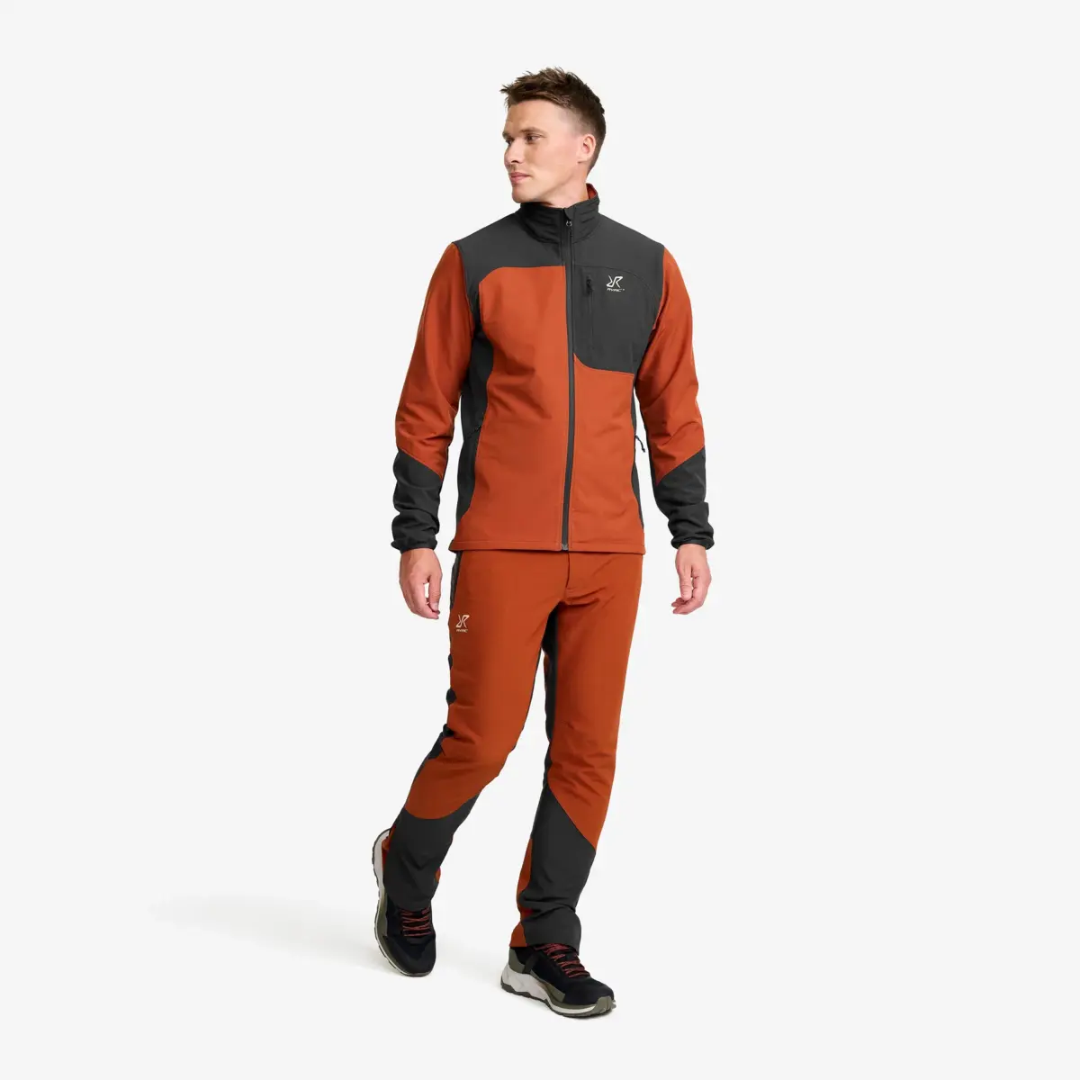 Ridge Trek Stretch Jacket Men Rusty Orange/Anthracite