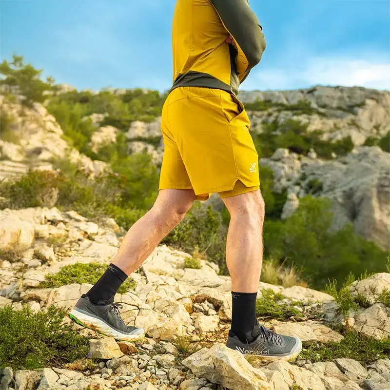 Rise 2-in-1 Shorts Men Golden Palm