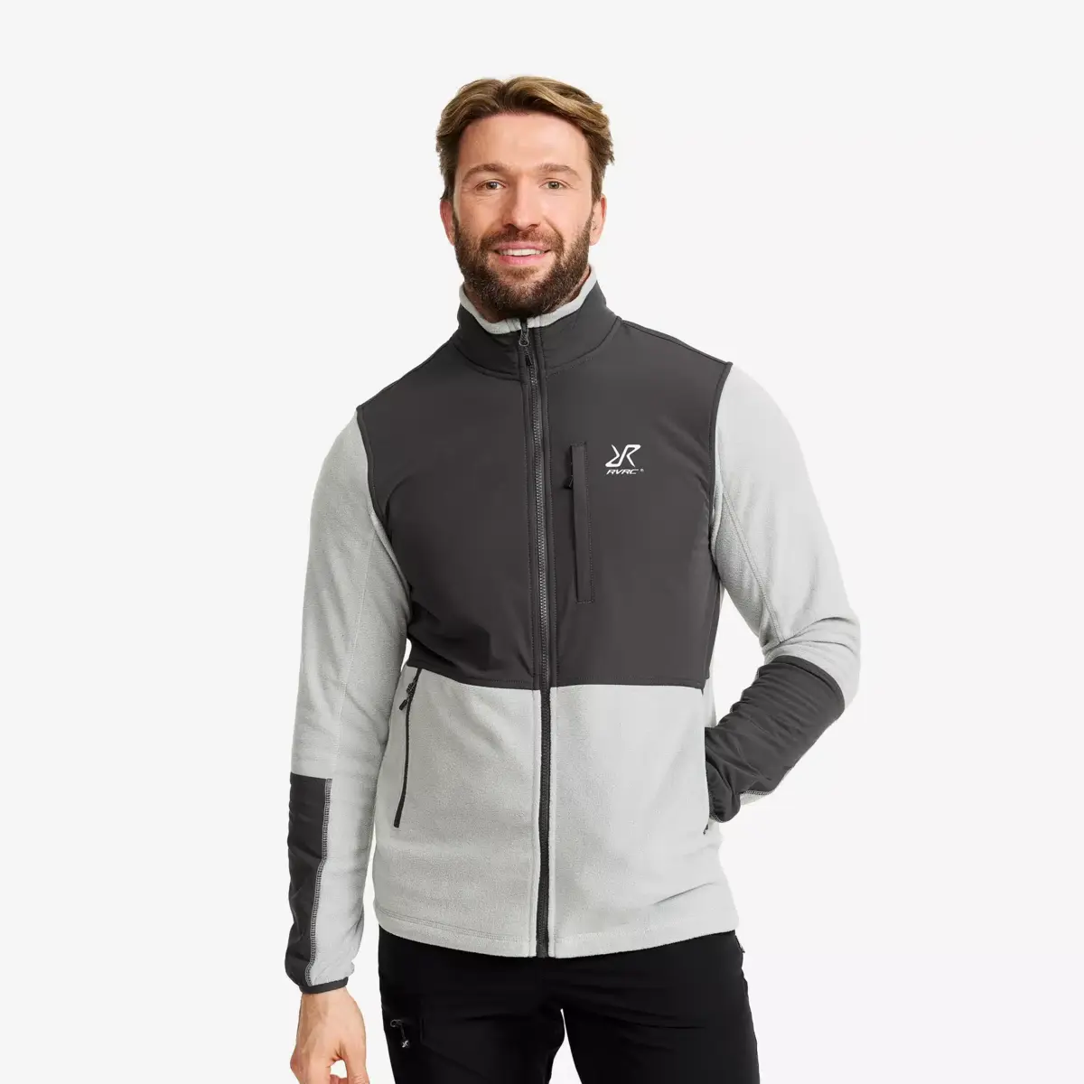 River Hybrid Fleece Herr Limestone Grey