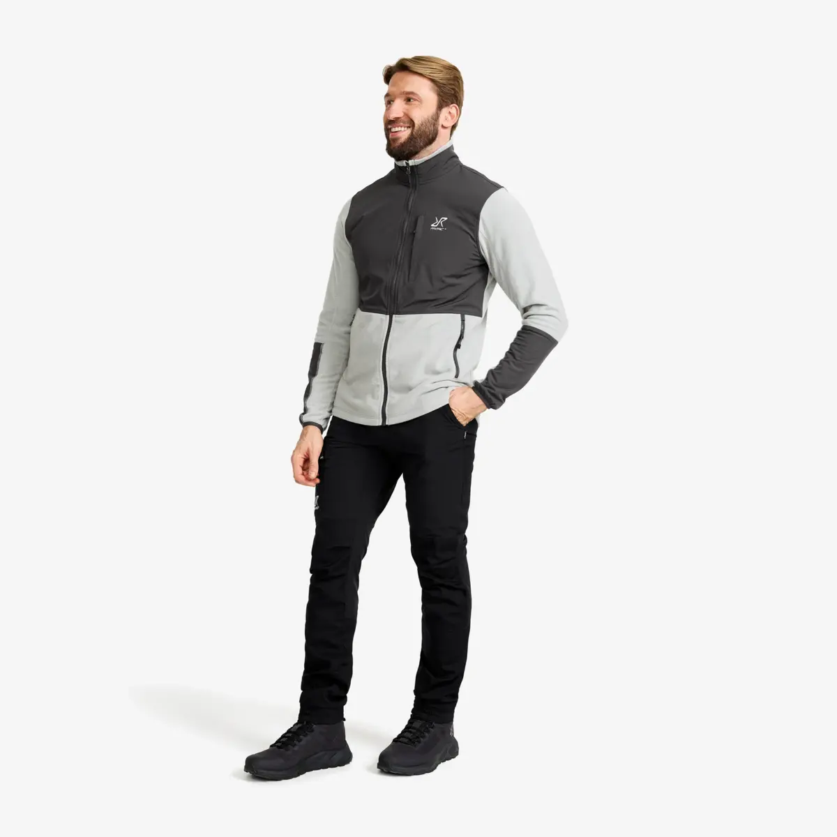 River Hybrid Fleece Herr Limestone Grey