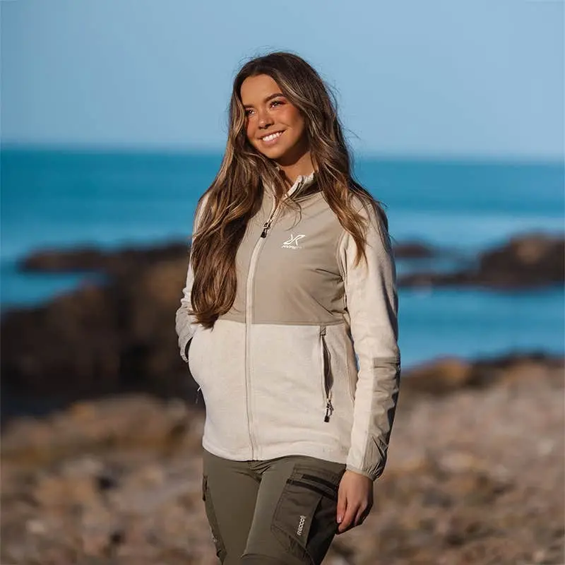 River Hybrid Fleece Women Peyote