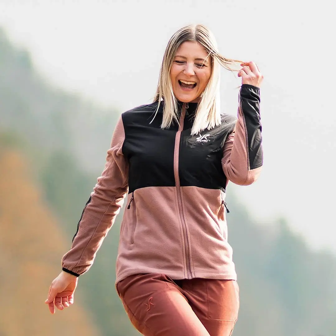 River Hybrid Fleece Women Pink Wood