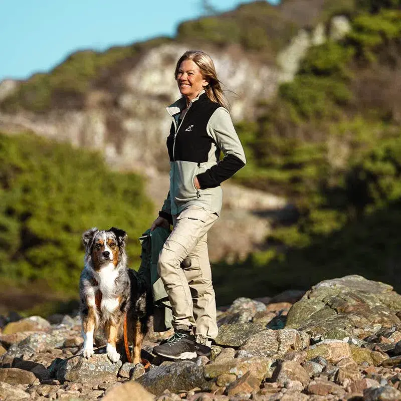 River Hybrid Fleece Women Shadow