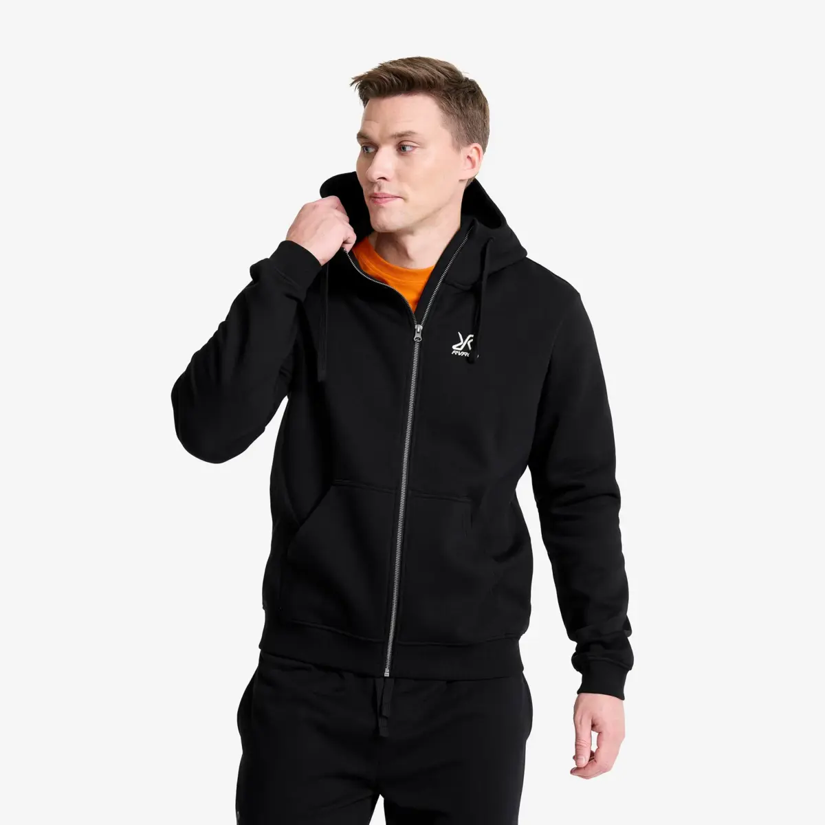RVRC Full-zip Hoodie Men Black
