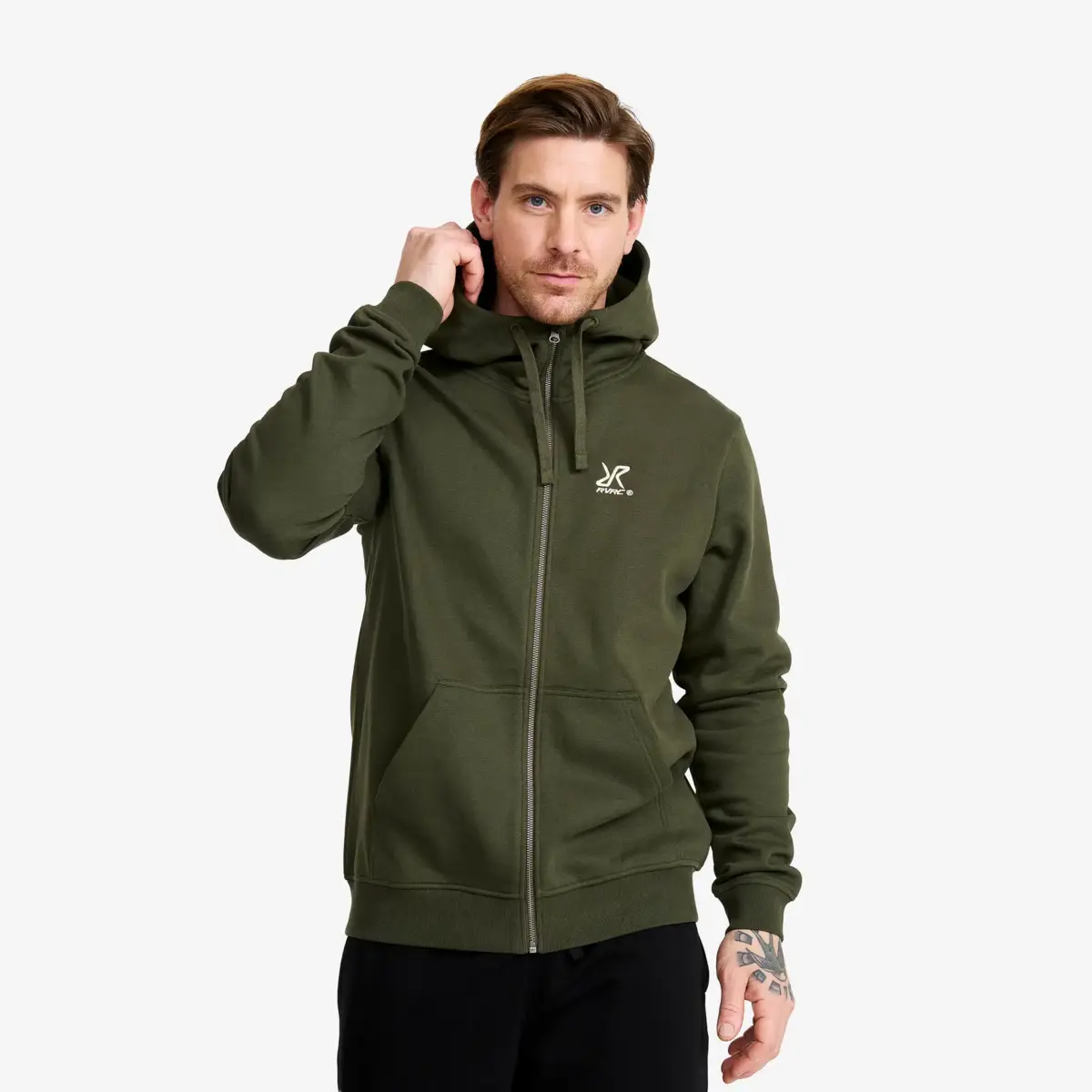 RVRC Full-zip Hoodie Men Forest Night