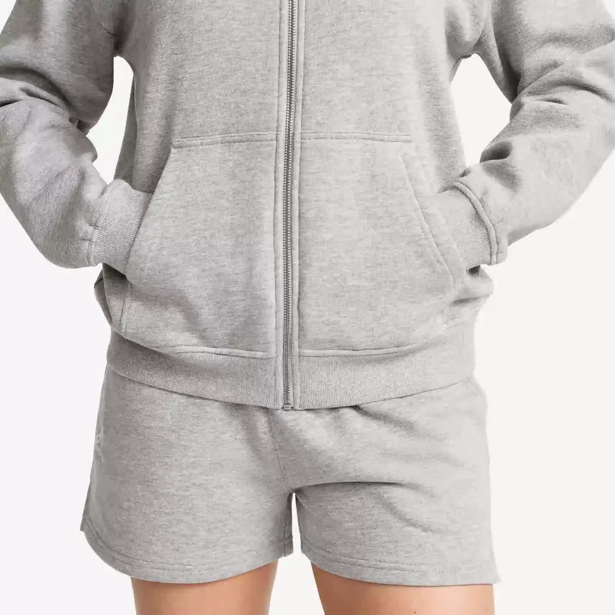 RVRC Full-zip Hoodie Women Grey Melange RVRC Full-zip Hoodie Women Grey Melange
