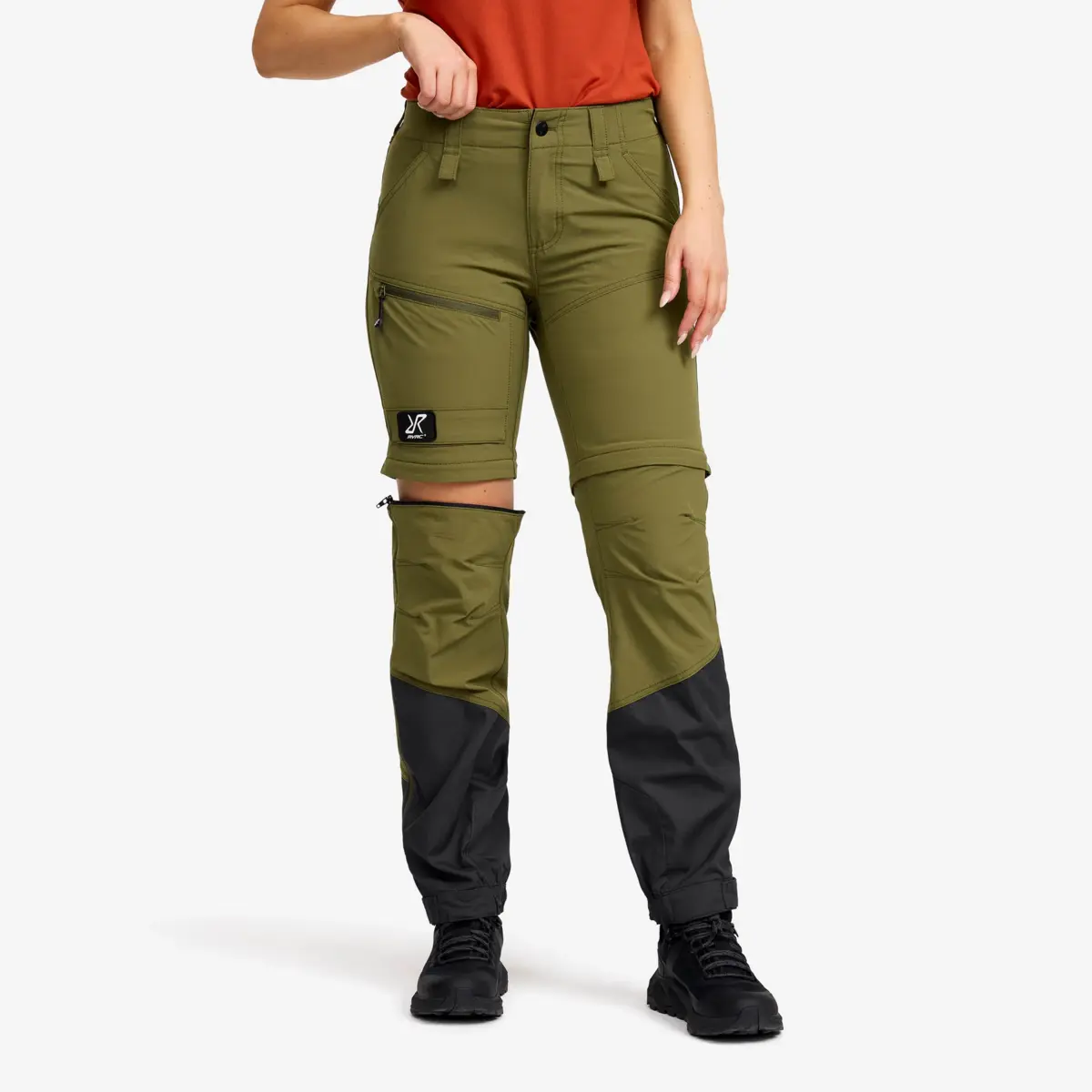 RVRC GP Pro Stretch Zip-Off Pants  Women Burnt Olive/Anthracite