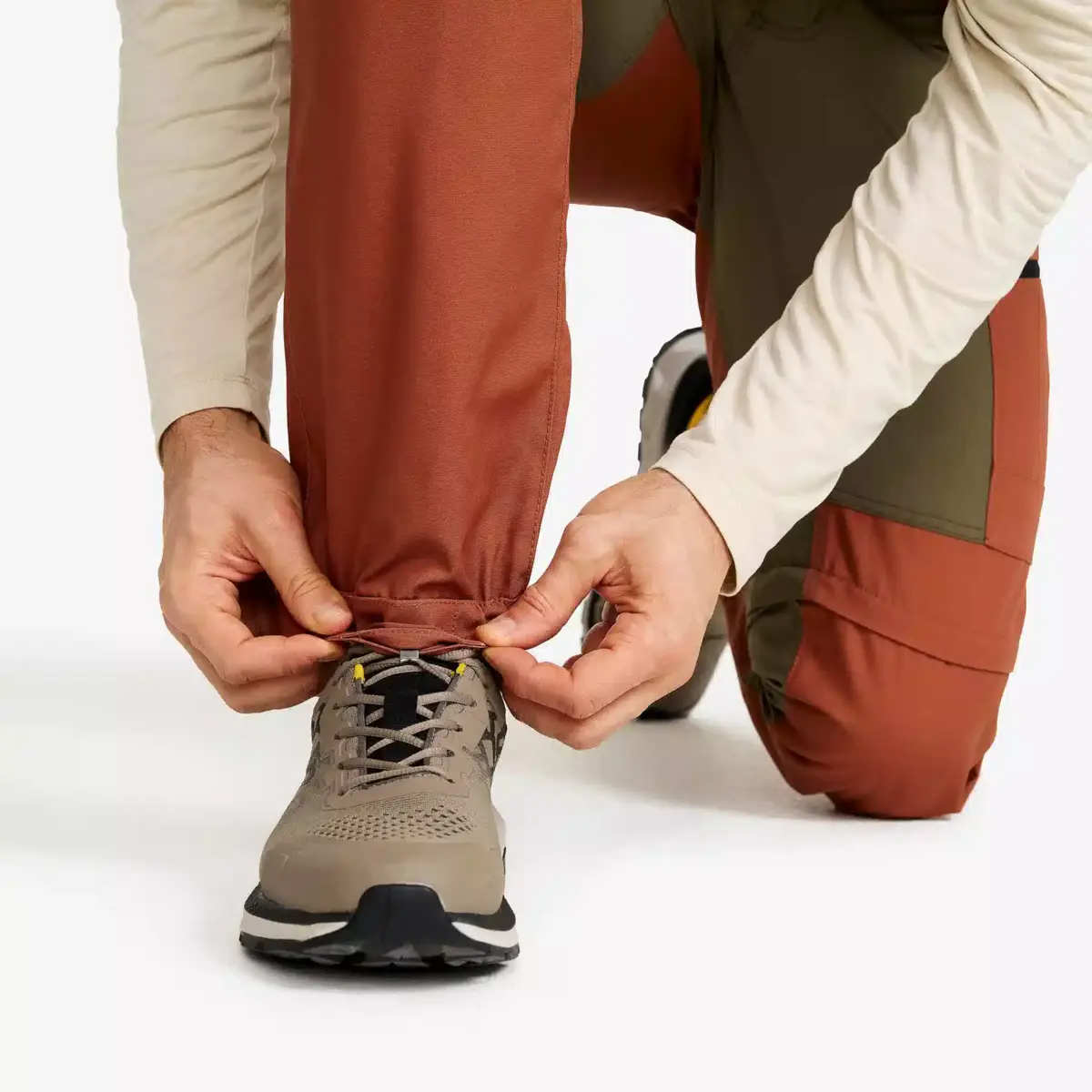 RVRC GP Pro Zip-off-byxor för män Dusty Orange/Light MossGray RVRC GP Pro Zip-off-byxor för män Dusty Orange/Light MossGray