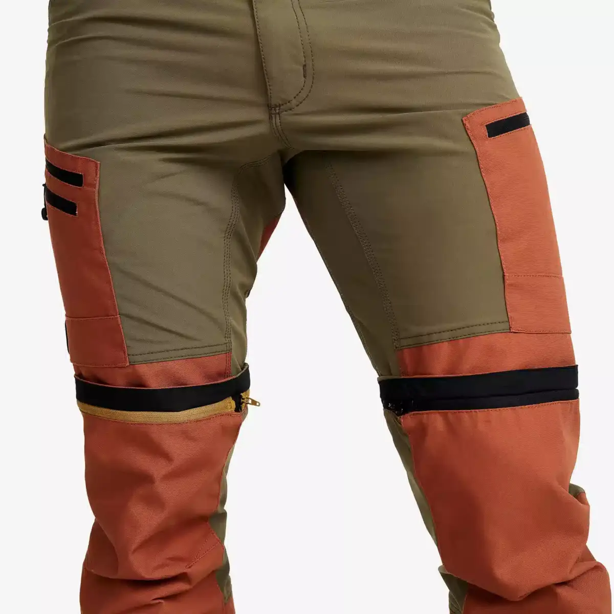 RVRC GP Pro Zip-off-byxor för män Dusty Orange/Light MossGray RVRC GP Pro Zip-off-byxor för män Dusty Orange/Light MossGray